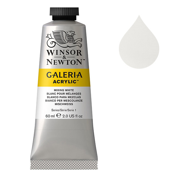 Winsor & Newton Galeria peinture acrylique (60 ml) - 415 blanc mélange 410023 - 1