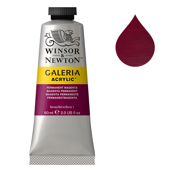 Winsor & Newton Galeria peinture acrylique (60 ml) - 488 magenta permanent 410037 - 1