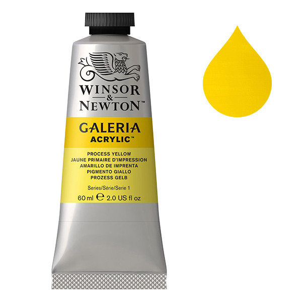 Winsor & Newton Galeria peinture acrylique (60 ml) - 537 jaune primaire d'impression 410044 - 1