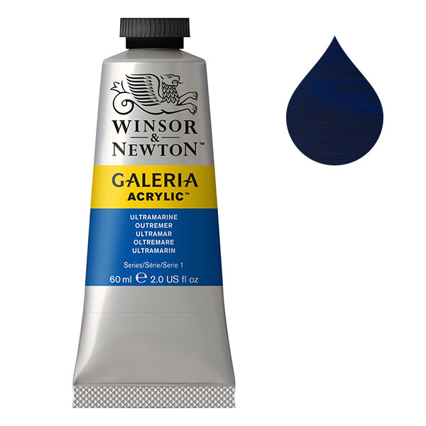 Winsor & Newton Galeria peinture acrylique (60 ml) - 660 outremer 410054 - 1