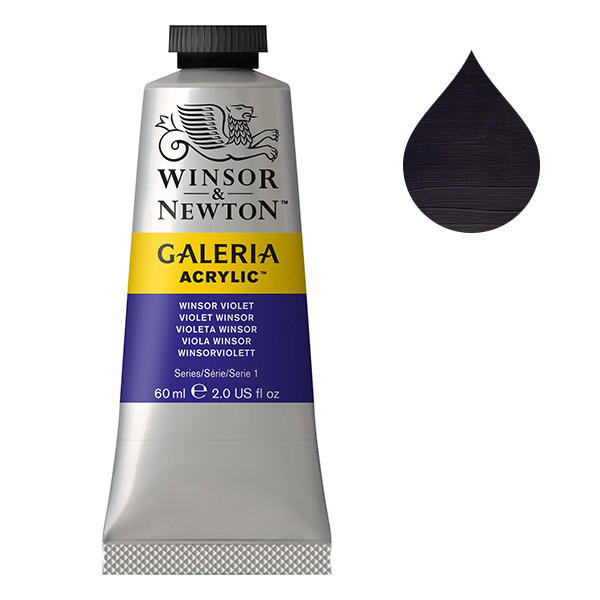 Winsor & Newton Galeria peinture acrylique (60 ml) - 728 violet Winsor 410058 - 1