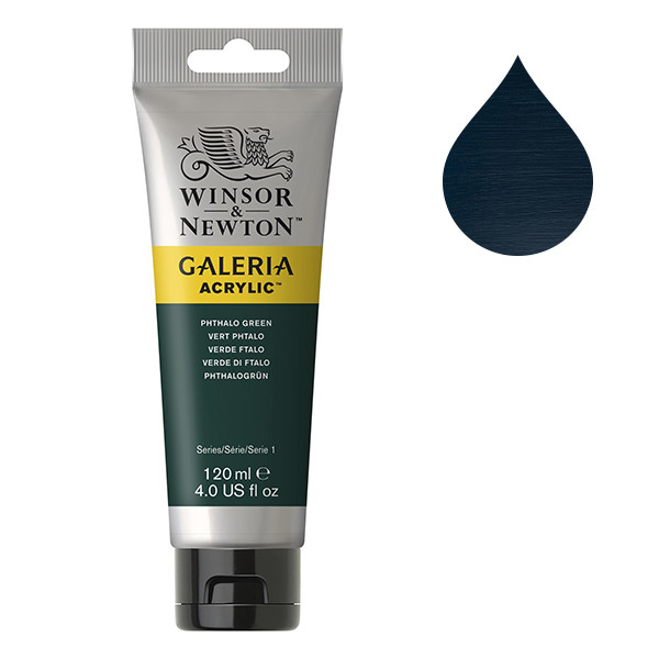 Winsor & Newton Galeria pei,ture acrylique (120 ml) - 522 vert phtalo 410160 - 1