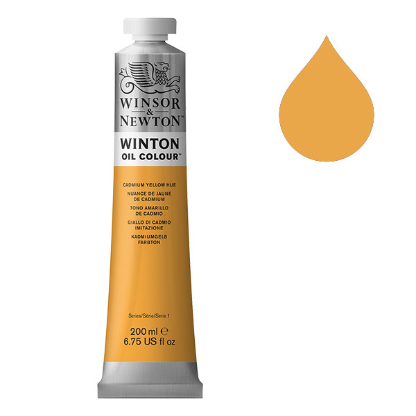 Winsor & Newton Winton peinture à l'huile (200 ml) - 109 nuance de jaune de cadmium 410311 - 1