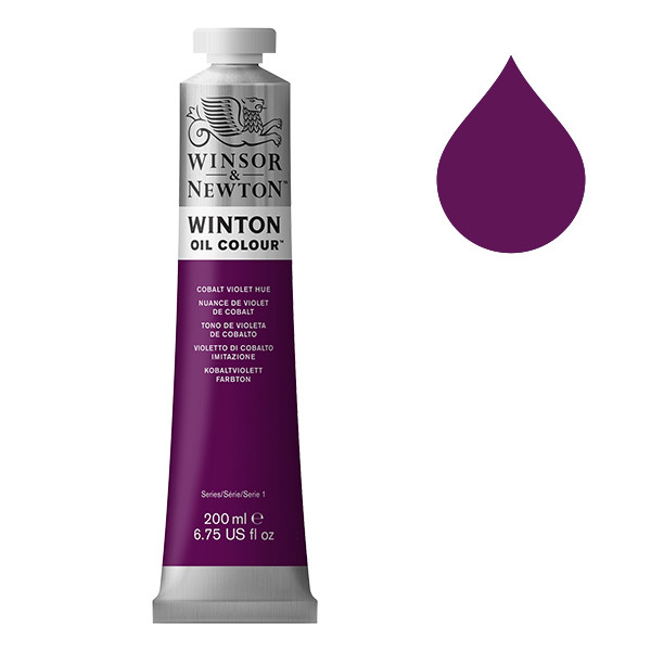 Winsor & Newton Winton peinture à l'huile (200 ml) - 194 nuance de violet de cobalt 410317 - 1