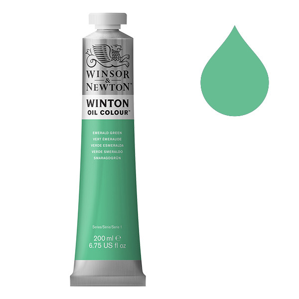 Winsor & Newton Winton peinture à l'huile (200 ml) - 241 vert émeraude 410319 - 1