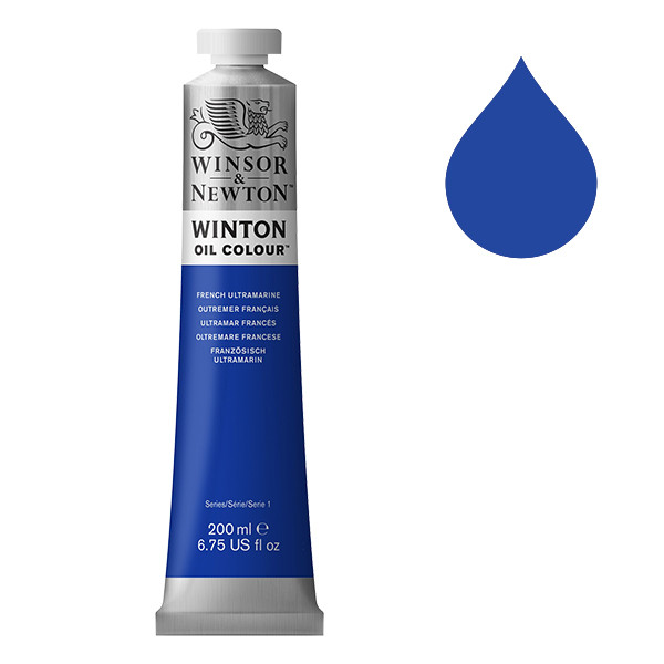 Winsor & Newton Winton peinture à l'huile (200 ml) - 263 outremer français 410322 - 1