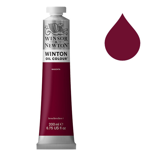 Winsor & Newton Winton peinture à l'huile (200 ml) - 380 magenta 410328 - 1