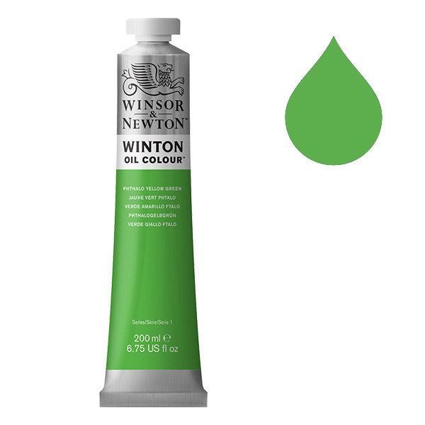 Winsor & Newton Winton peinture à l'huile (200 ml) - 403 jaune vert phtalo 410355 - 1