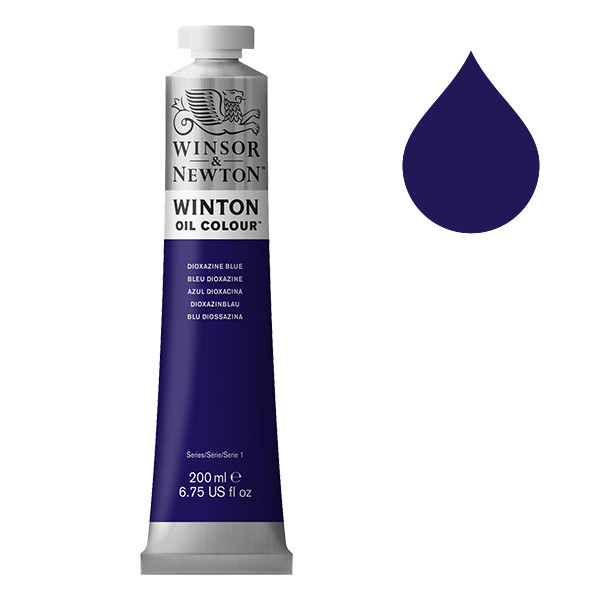 Winsor & Newton Winton peinture à l'huile (200 ml) - 406 bleu dioxazine 410357 - 1