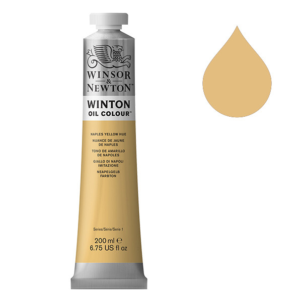 Winsor & Newton Winton peinture à l'huile (200 ml) - 422 nuance de jaune de Naples 410329 - 1
