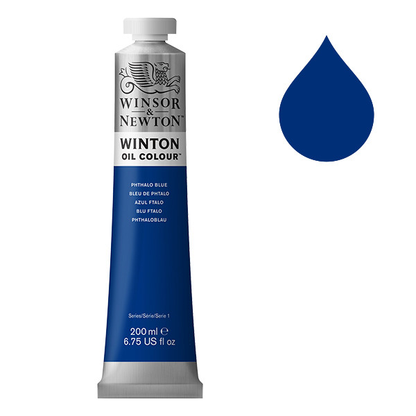 Winsor & Newton Winton peinture à l'huile (200 ml) - 516 bleu de phtalo 410336 - 1