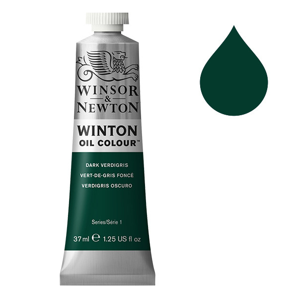 Winsor & Newton Winton peinture à l'huile (37 ml) - 405 vert-de-gris foncé 410302 - 1