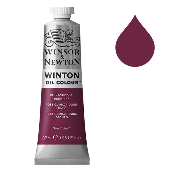 Winsor & Newton Winton peinture à l'huile (37ml) - 250 rose quinacridone foncé 410297 - 1