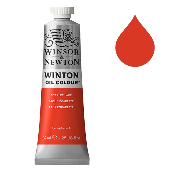 Winsor & Newton Winton peinture à l'huile (37ml) - 603 laque écarlate 410287 - 1