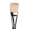 Winsor & Newton Winton pinceau brosse plate courte pour peinture à l'huile (numéro 16) 410446 - 1