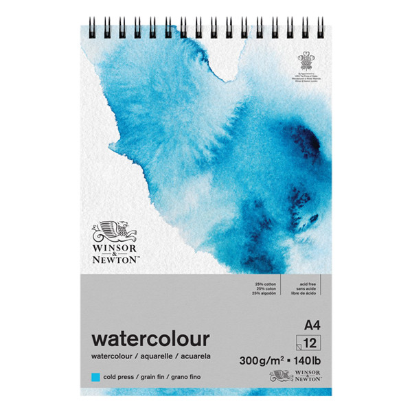 Winsor & Newton papier aquarelle classic A4 300 g/m² (12 feuilles) 410592 - 1