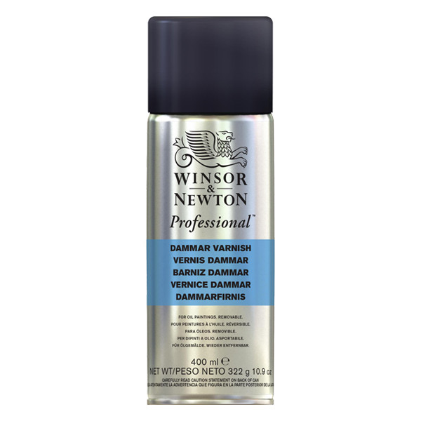 Winsor & Newton vernis dammar en aérosol pour peinture à l'huile (400 ml) 410363 - 1