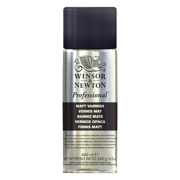 Winsor & Newton vernis mat en aérosol pour peinture à l'huile (400 ml) 410393 - 1