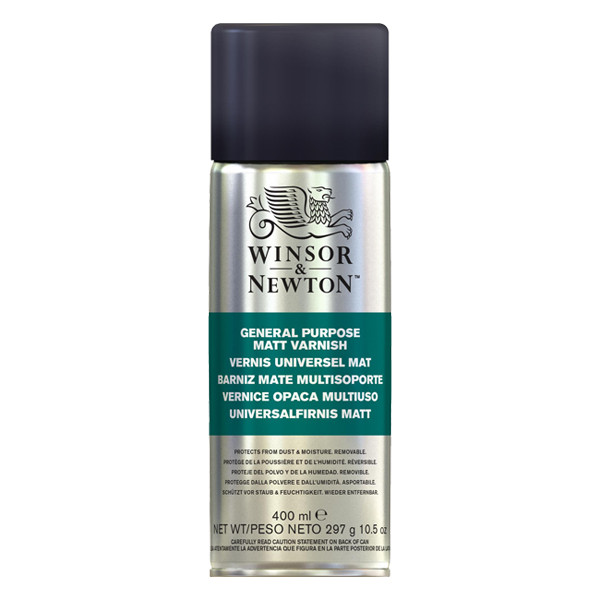 Winsor & Newton vernis mat universel en aérosol pour peinture à l'huile (400 ml) 410430 - 1