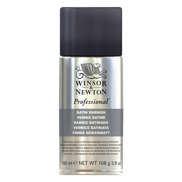 Winsor & Newton vernis satiné en aérosol pour peinture à l'huile (150 ml) 410414 - 1