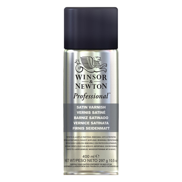 Winsor & Newton vernis satiné en aérosol pour peinture à l'huile (400 ml) 410415 - 1
