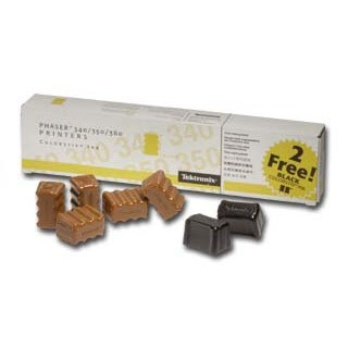 Xerox 016176100 colorstix 5 x jaune + 2 x noir (d'origine) 046573 - 1