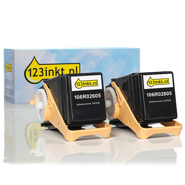 Xerox 106R02605 toner haute capacité 2 pièces (marque 123encre) - noir 130195 - 1