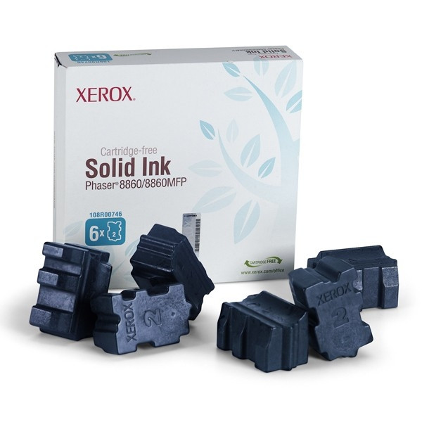 Xerox 108R00746 encre solide cyan 6 pièces (d'origine) 047368 - 1