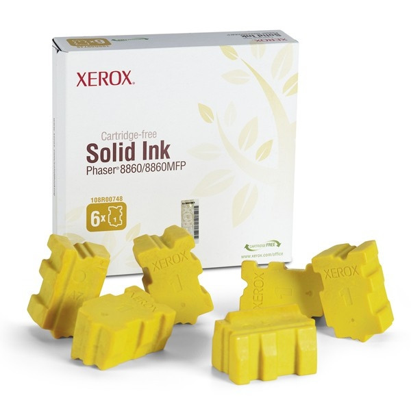 Xerox 108R00748 encre solide jaune 6 pièces (d'origine) 047372 - 1