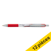Offre : 12x Zebra Z-Grip Flight stylo à bille - rouge 423819 - 1