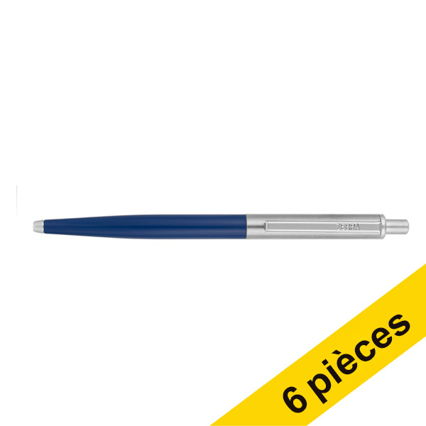 Offre : 6x Zebra 901 stylo à bille - bleu 423805 - 1