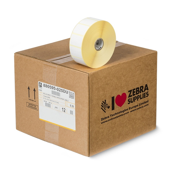 Zebra Z-Perform 1000D étiquettes (880595-025DU) 38 x 25 mm (12 rouleaux) 140000 - 1