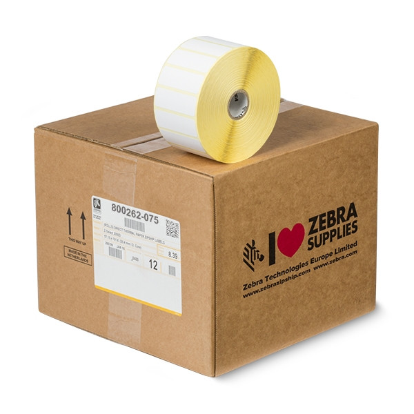 Zebra Z-Select 2000D étiquettes (800262-075) 57 x 19 mm (12 rouleaux) 140014 - 1