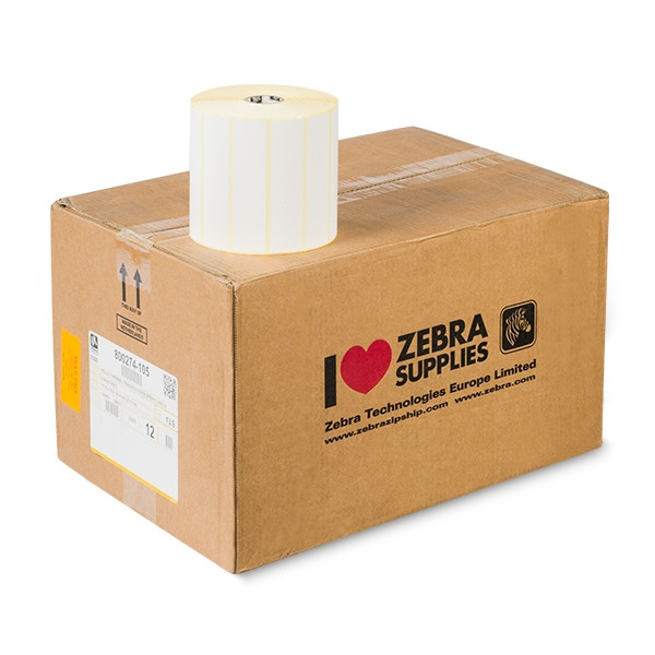 Zebra Z-Select 2000T étiquettes (800274-105) 102 x 25 mm (12 rouleaux) 140074 - 1