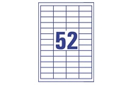 52 par feuille (48 x 21 mm)