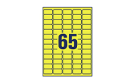 65 par feuille (38,1 x 21,2 mm)