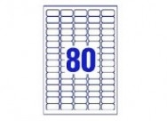 80 par feuille (35,6 x 16,9 mm)