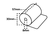 Rouleaux thermiques 57x30x8 mm